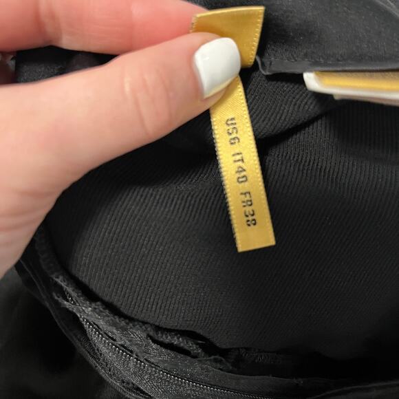 Donna Karan Black Wide Leg Silky Pants Size 6 - Picture 3 of 7